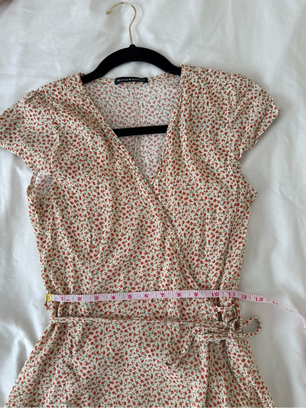 Brandy Melville Mini Wrap Dress // One Size fits Xsmall Small Medium - Picture 9 of 10